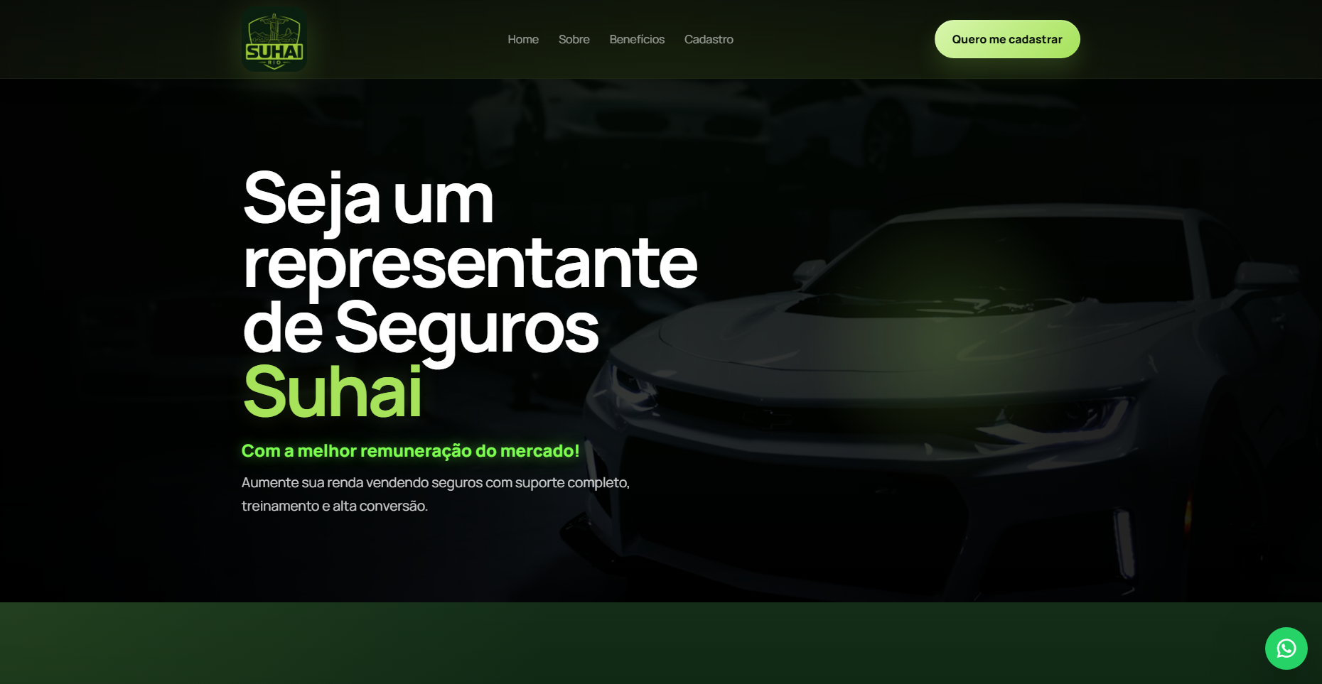 Página do projeto Suhai Rio